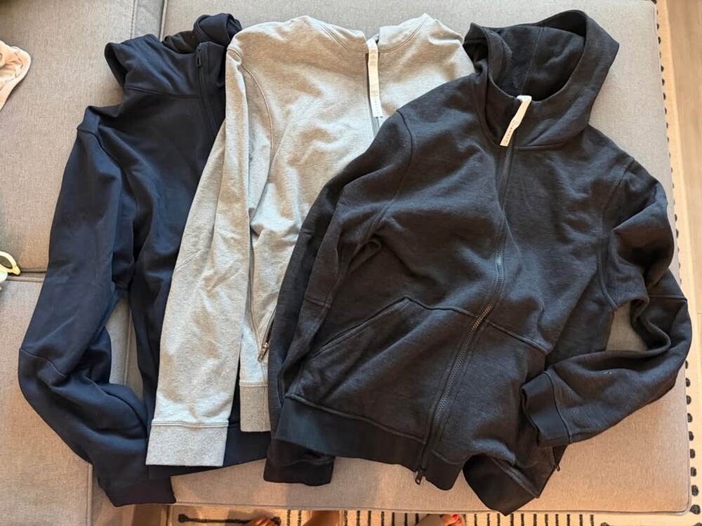 3 Lululemon Men’s Zipup Hoodies